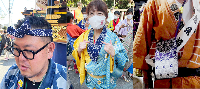 祭り用に作成した手ぬぐいの実績画像